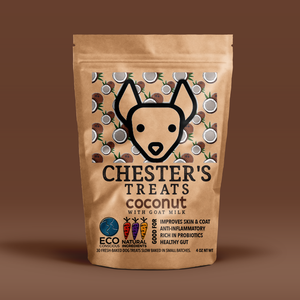 CHESTER'S COCONUT DOG TREAT FOR HEALTHY SKIN AND COAT